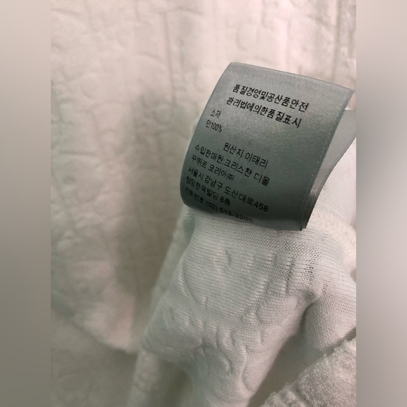 👍🏼Dior Jacquard Terry Cotton Shirt. White 3XL - Picture 5 of 9